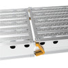 MetalTech Heavy-Duty Stage, two-person aluminum stage 20" x 24', silver with yellow accents.