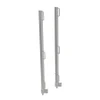 MetalTech M-SGASP2 OSHA compliant guardrail posts, set of two, silver color, sturdy metal construction.