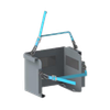 Adrian 130TRV T Single Shelf Compact Tank Organizer, gray, vertical storage for 30lb tanks.