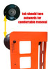 JC Hammer orange Vehicle Equipment Holder, Truck Cab Corner Protector, EW0062, made by JC Hammer.