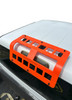 JC Hammer orange truck cab corner protector for secure Ladder Storage, truck accessory.