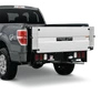 Tommy Gate G2 Series Hydraulic Platform lift on gray full-size pickup truck.
