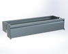 Adrian ADK1048A shelf door kit, 10 x 48, gray metal, from Adrian.