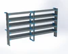 Adrian 5-Shelf Unit, ProMaster High Roof organizer, 14x114, R54/F60, Drivers Side, gray with blue accents.