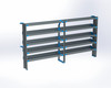 Adrian AS-2T14120PMHA 5-Shelf Unit vehicle tank rack, 14x120, ProMaster High Roof 159 Ext.