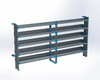 Adrian AS-2T16120FTHA 5-Shelf Unit, Tank Rack Use, 16 x 120 (R60/F60) / Transit High Roof 148" Ext