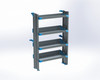 Adrian AS-2T1636PMLA 4-Shelf Unit, 16x36 / ProMaster Low Roof 118"