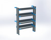 Adrian AS-2T1642SPSA 4-Shelf Unit, Tank Rack Use, 16x42 / Sprinter Standard Roof 144"