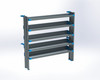 Adrian AS-2T1666PMHA 5-Shelf Unit, 16x66, ProMaster High Roof 159", gray with blue accents.