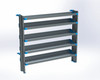 Adrian AS-2T1672FTHA 5-Shelf Unit, part of Adrian Van Shelving, 16x72 Transit High Roof rack.