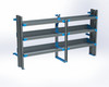 Adrian AS-2T1678GMA 3-Shelf Unit, Tank Rack Use, 16x78 (R42/F36) / Express & Savana 135"