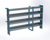 Adrian AS-2T1690SPSA 4-Shelf Unit, 16x90 (R60/F30) / Sprinter Standard Roof