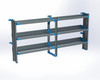 Adrian AS-2T1696FTLA 3-Shelf Unit, Tank Rack Use, 16 x 96 (R48/F48) / Transit Low Roof 148"