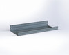 Adrian ASFK2T1436G1 Shelf, 14 x 36, steel shelving unit by Adrian, silver color, sturdy design.