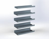Adrian ASFK2T1436G5 5-Shelf Kit, 14 x 36, Van Shelving unit with metal shelves.