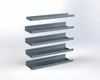 Adrian ASFK2T1448G5 5-Shelf Kit, 14 x 48, van storage shelves, metal shelving unit.