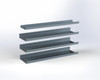 Adrian ASFK2T1666G4 4-Shelf Kit, Sprinter Shelf Kit, 16 x 66, metal shelving unit.