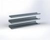 Adrian 3-Shelf Kit, 16 x 72, automotive storage organizer, steel shelving unit, Transit Low Roof.