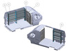 Adrian BASE-PM-HR136 shelving package for vans, Ram ProMaster High Roof 136 WB, shelving system.