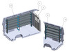 Adrian BASE-PM-HR159 work van shelving package for Ram ProMaster High Roof 159 WB.