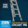 Werner D1300-2L Series Type I Alum D-Rung Extension Ladder with LevelSafe Pro Leveler Installed
