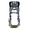 Werner Fall Protection H26200X Blue Armor Climbing Gear harness with 4 D rings and tongue buckle.