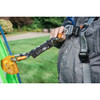 Werner Fall Protection L210240P-1 Petzl ASAP Absorber with rope, yellow and black, on gray jacket.