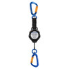 Werner Fall Protection M450001 1 lb. Self Retracting Tool Tether, black with blue and orange carabiners.