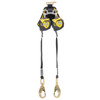 Werner Fall Protection R433006LE 6ft Bantam Twin Leg Web Self-Retracting Lifeline, Leading Edge Capability.