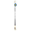 Werner Fall Protection R590006-TB Baseline 6' Web Arc Flash SRL Tie Back, black with blue.