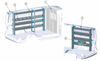 Adrian BIN-SPSR144B BIN Shelving Package for Sprinter van equipment organization, Standard Roof 144WB shelving system