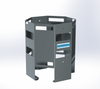 Adrian VTH130 Vertical Tank Holder with 30 lbs. holder, gray color, by Adrian brand.