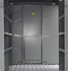 Adrian gray Van Interior Divider partition panel kit with door, for multiple vehicles.