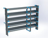 Adrian AS-2T1684SPHA 5-Shelf Unit, Tank Rack & Cabinet Use, 16x84 (R60/F24) / Sprinter High Roof