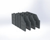 Adrian BINDIVK144 14" Bin Divider, 4-Pack, dark gray storage organizer by Adrian.