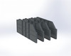 Adrian 16"D Bin Divider, 4-Pack, gray, organizational tools for storage solutions.