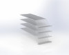 Adrian BINLIDK6164 6" Bin Lid 4-pack, organize space, 16"D x 6"W, Adrian brand product.