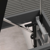 Tie Down Engineering 73057 Hatch Mate universal roof access hatch system in gray color.