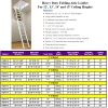Rainbow F-Series Steel Attic Ladders F2260-9, 8ft height, commercial rated, Rainbow Attic Stair, steel.
