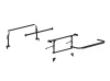 Holman 12004 The Pro Rack Leg & Crossbar Kit - Service Bodies, Black - Not compatible with PII part numbers