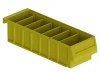 Holman 40331 small parts shelf bin, 5" plastic, yellow, from Holman brand.
