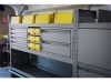 Holman 40341 Small Parts Bins (40331) In Steel Shelf Cabinet - 6 Bins