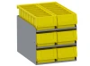 Holman 40341 Small Parts Bins (40331) In Steel Shelf Cabinet - 6 Bins
