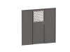Holman 40653 Partition - Perforated Door / Solid Sides- Sprinter Std Roof, NV High Roof, ProMaster Std/High/Super High Roof
