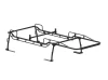 Holman 2SSF8R The Pro Rack Full Kit - Full-Size Trucks, 22" H Cab, Forklift Loadable, Long Bed, Regular Cab - Not compatible with PII part numbers