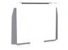 Holman 406GM Partition Wing Kit, gray color, by Holman, GM vehicle partition kit components shown.