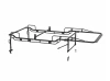 Holman 2SBF8R The Pro Rack Full Kit service body, 8' forklift loadable, regular cab.