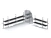 Holman 51SEH Folding Shelves Package - Sprinter 170" EXT WB High Roof - Sliding Partition