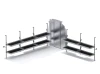 Holman 51SLH Folding Shelves Package - Sprinter 170" WB High Roof - Sliding Partition