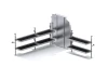 Holman 51SRH Folding Shelves Package - Sprinter 144" WB High Roof - Sliding Partition